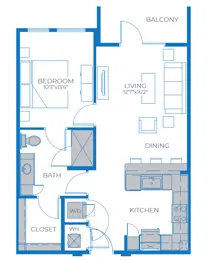 A1 | 1 Bed | 1 Bath
