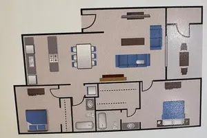 2 bdrm 2 bth
