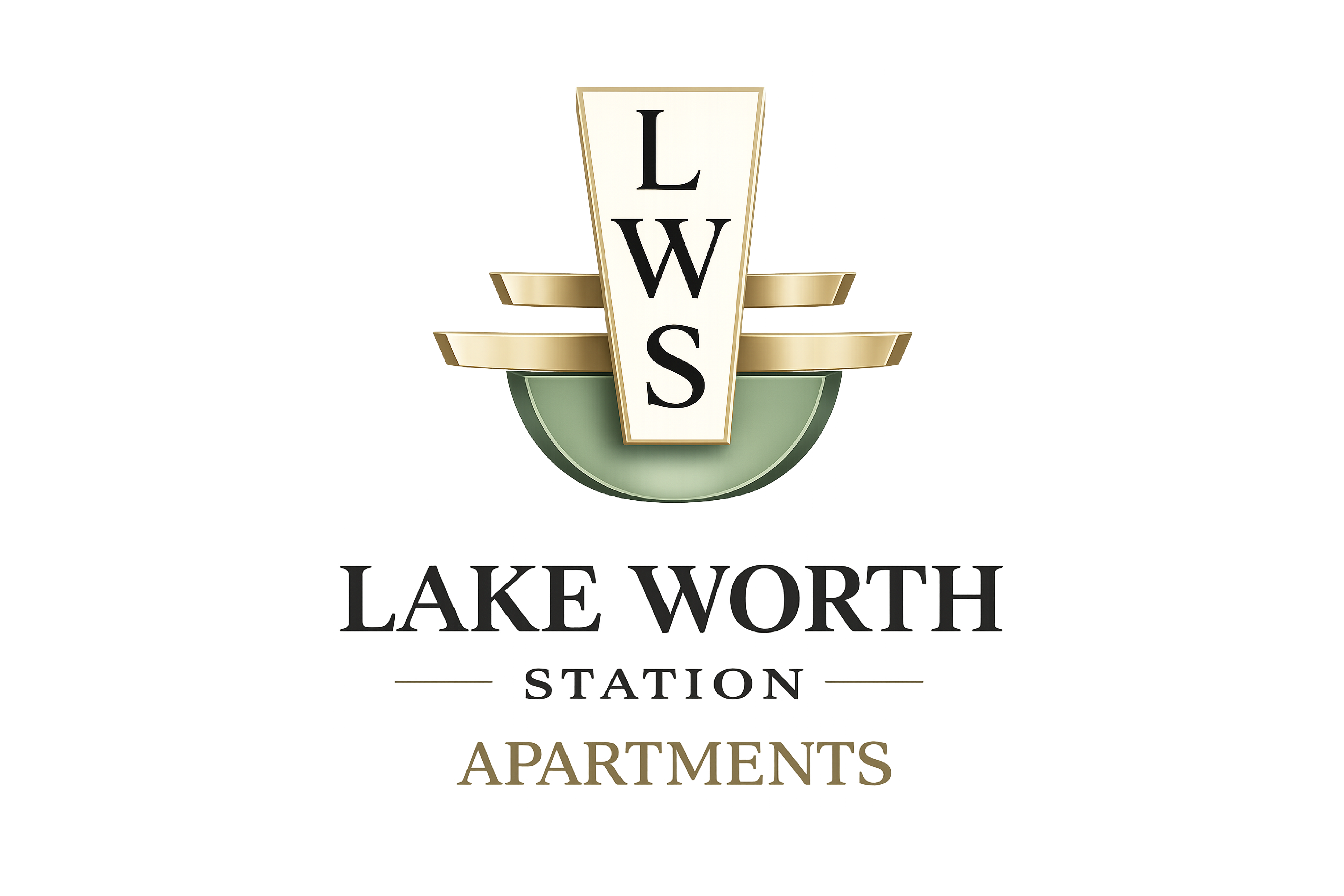 Lake Worth Station Apartments Logo Logo of Lake Worth Station Apartments featuring the initials LWS and stylized elements.