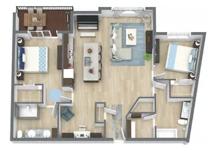 The Jazz - 2 BR+Den, 2 BA