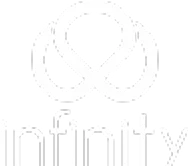 Infinity Logo Logo featuring an infinity symbol above the word 'infinity'.