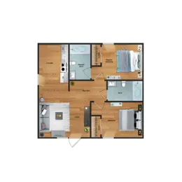 2 bed/2bath