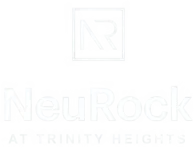 Logo for NeuRock, featuring stylized letters and the text 'Atrium Heights' below