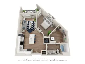 A2 (1 Bedroom)