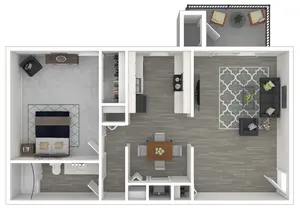 Amelia | 1 Bed | 1 Bath | Standard