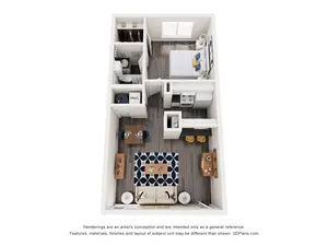 Alma Soco - A2 - 1 Bed | 1 Bath - Premium