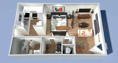 Efficency Studio 515 Sq Ft