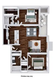 B1 - Two Bedroom Two Bath