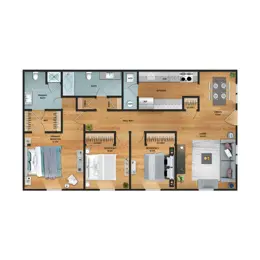 3 bed/2 bath apartment