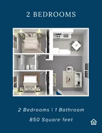 2 Bedrooms