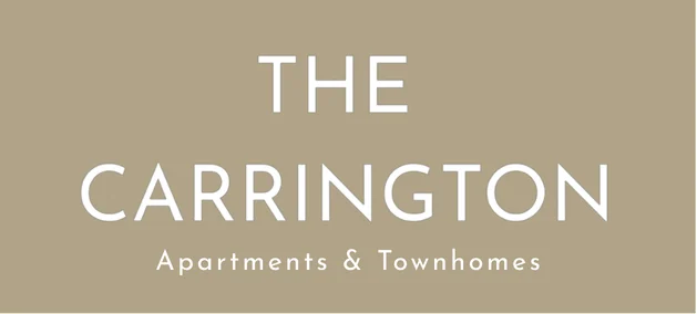The Carrington Apartments & Townhomes Logo Logo for The Carrington Apartments & Townhomes featuring the name in a modern font against a beige background.