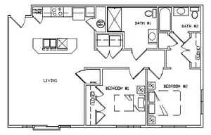 Two bedroom 60%