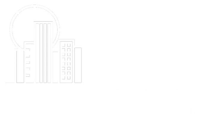 Logo of Professional Management, Inc., featuring stylized buildings and the abbreviation PMI.