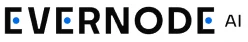 Evernode AI Logo Logo of Evernode AI, featuring the word 'EVERNODE' with blue dots.