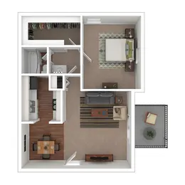 A1 | 1 Bed | 1 Bath | Classic