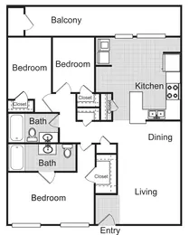 3 Bedroom 2 Bath
