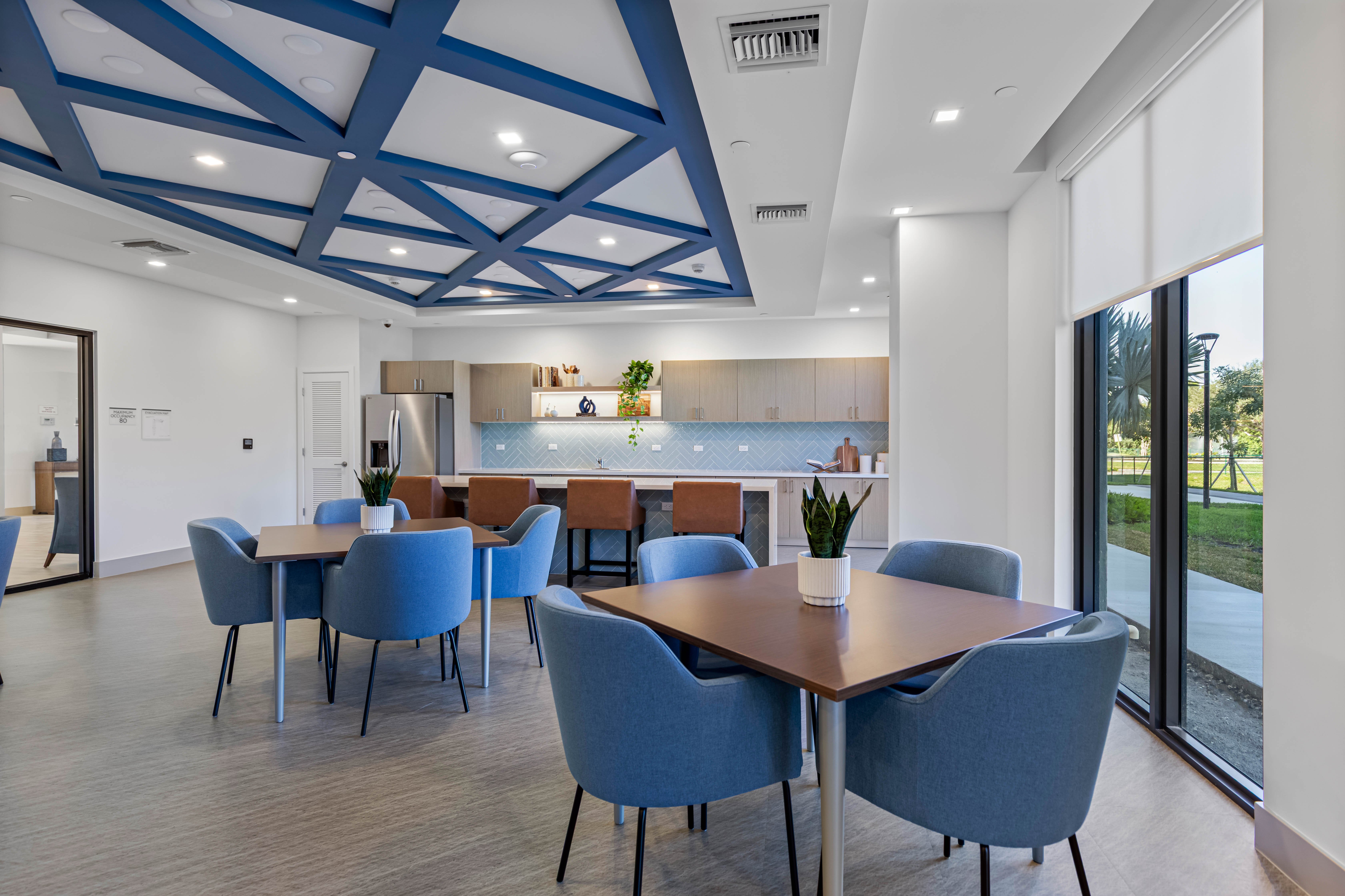 Break room, Interior design, Modern