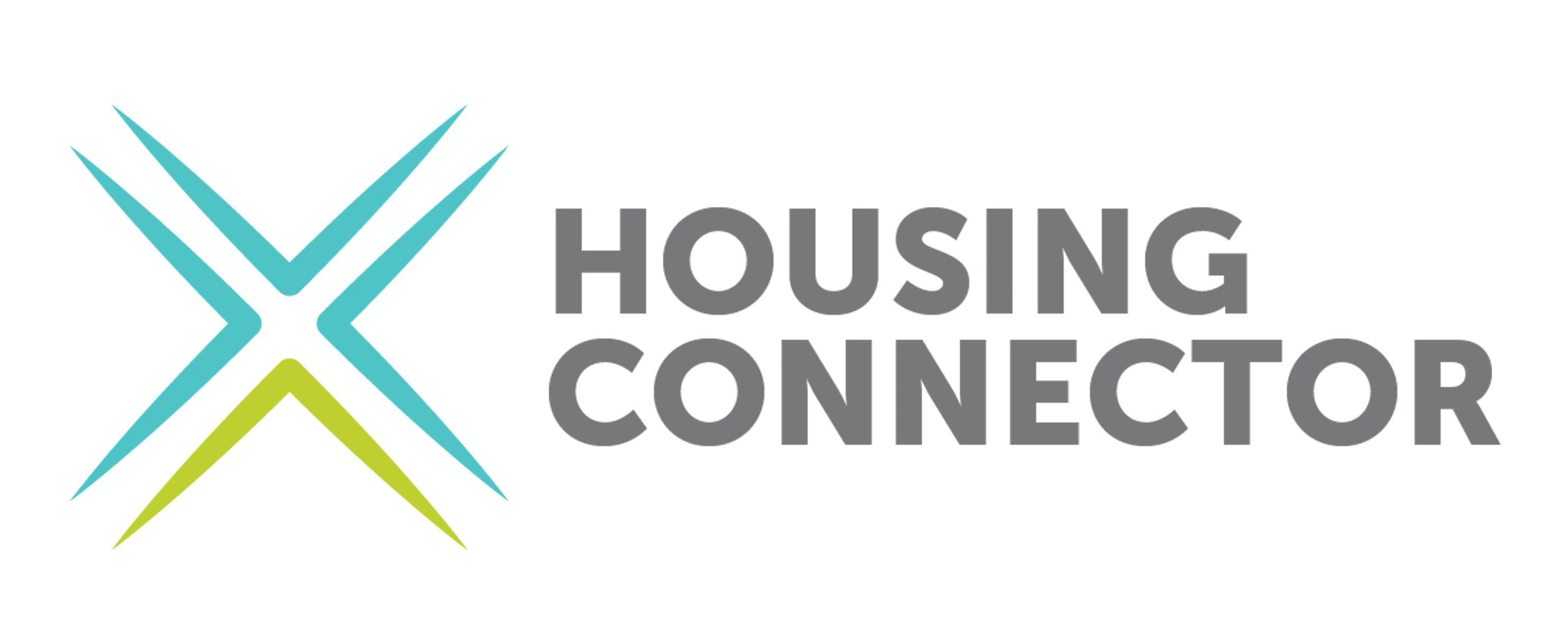 Logo of Housing Connector featuring stylized letter 'X' and the words 'Housing Connector' in bold letters.