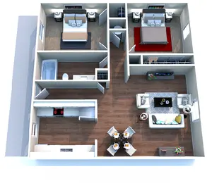 2 Bedroom, 1 Bathroom 2 Bedroom, 1 Bathroom