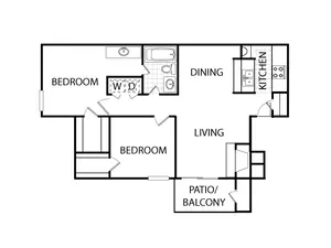 2 Bed 1 Bath