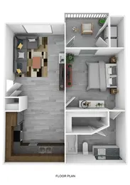 1 Bed | 1 Bath | 587 SQFT