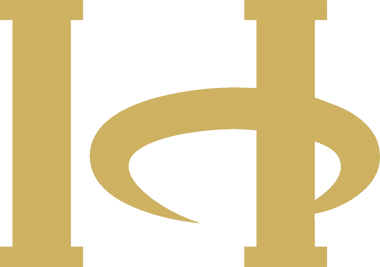 A stylized logo featuring the Cyrillic letters И and Ф in gold.