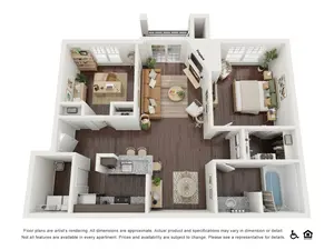 1 Bedroom, 1 Bathroom