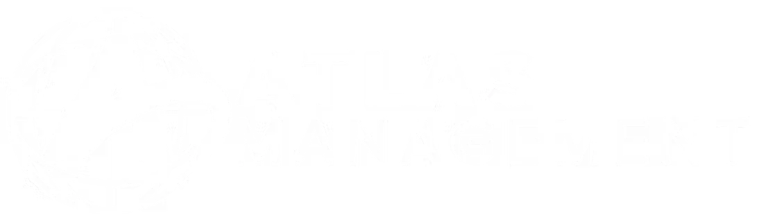 Atlas Management Logo Logo of Atlas Management featuring stylized letter 'A' and a globe design.