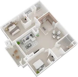 2 Bedroom Second Floor (R)