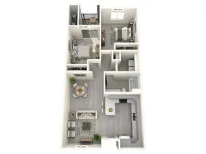2 Bed/1 Bath