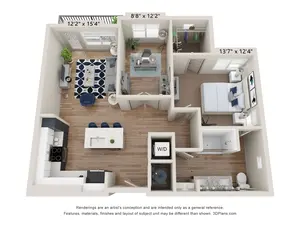 A8.1 (1 Bed+Den)