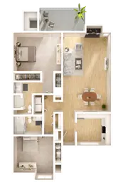 C3 2 BED 2 BATH CLASSIC