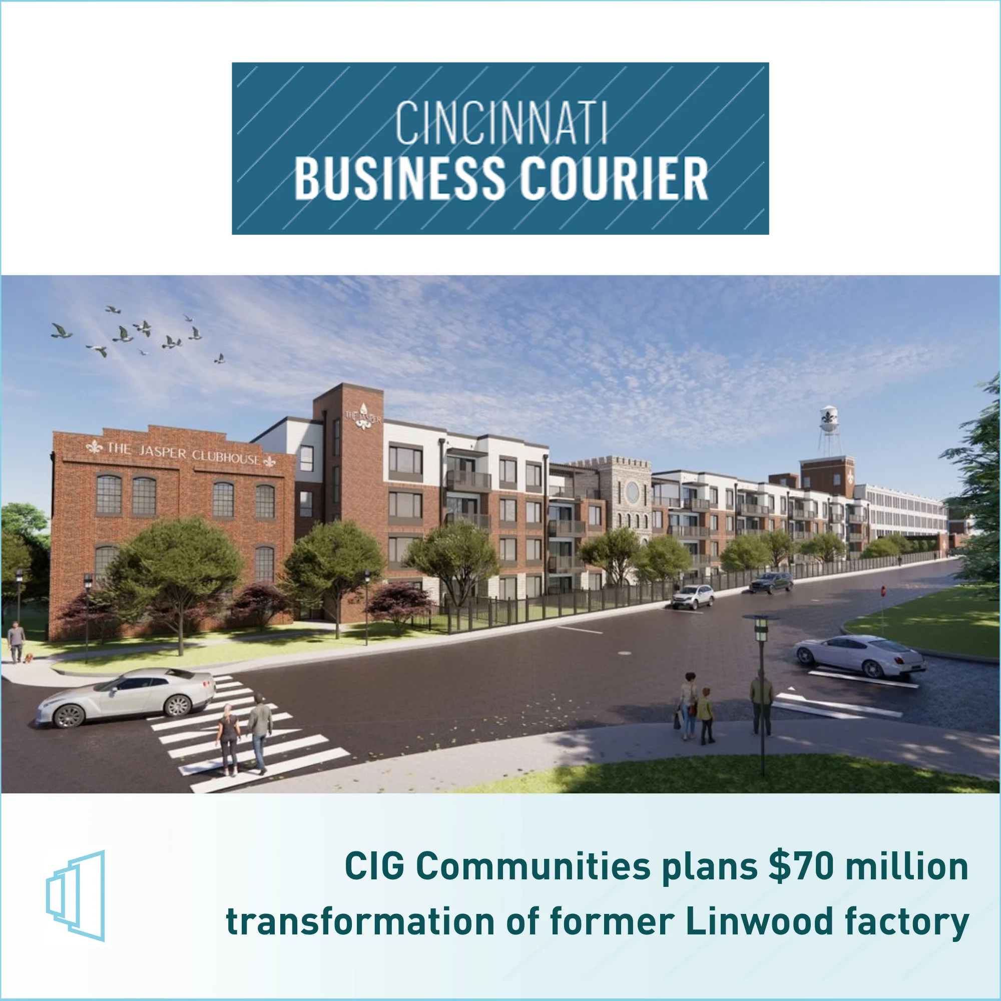 Transformation of Linwood Factory by CIG Communities Architectural rendering of the former Linwood factory site being transformed by CIG Communities.