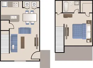 1 bdrm Townhome