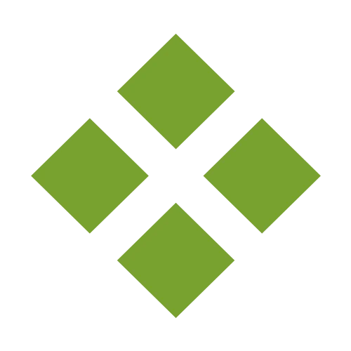 A green diamond logo consisting of four square shapes arranged in a diamond pattern.