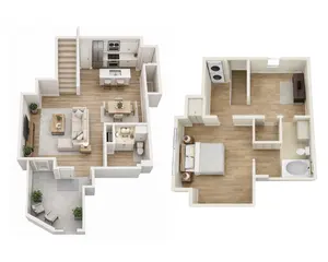 A3 | 2 Bed | 1.5 Bath