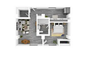 1 Bedroom, 1 Bathroom