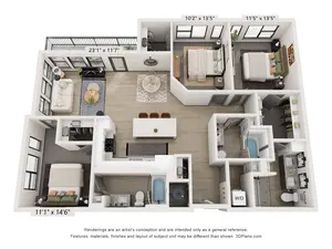 C1 (3 Bedroom)