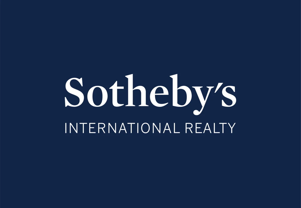 Logo of Sotheby's International Realty on a dark blue background