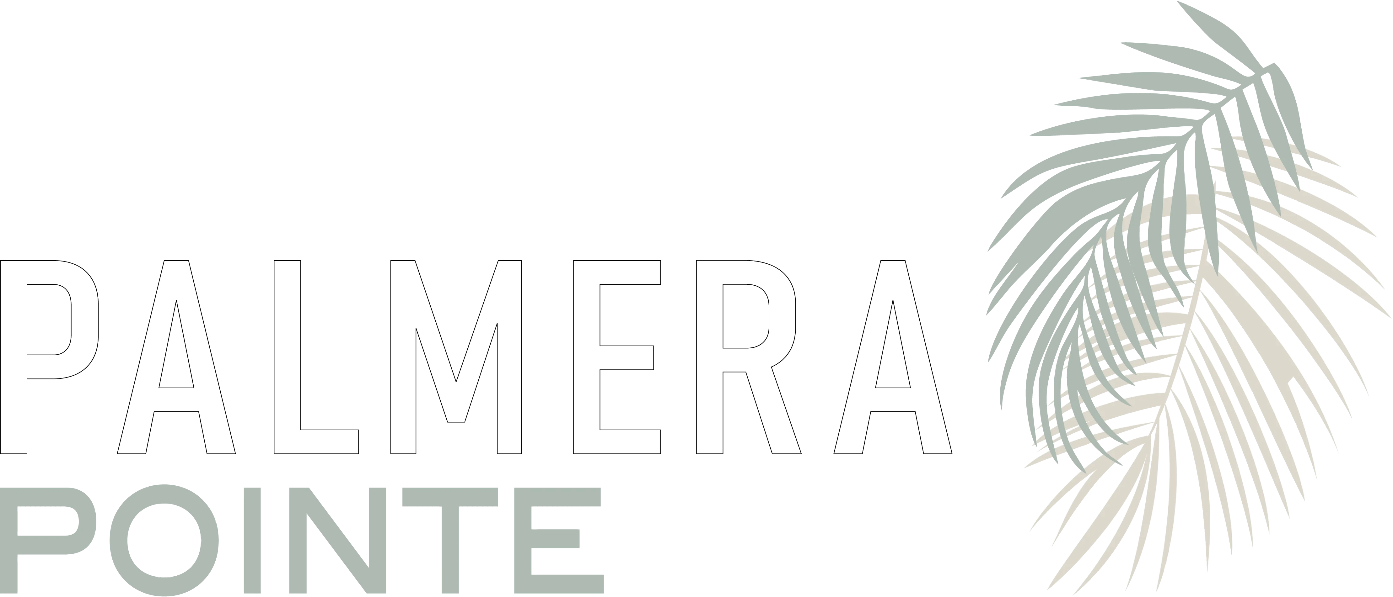 Palmera Pointe Logo Logo for Palmera Pointe with palm leaf design