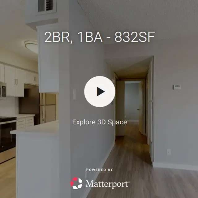 2BR, 1BA - 832SF 2BR, 1BA - 832SF