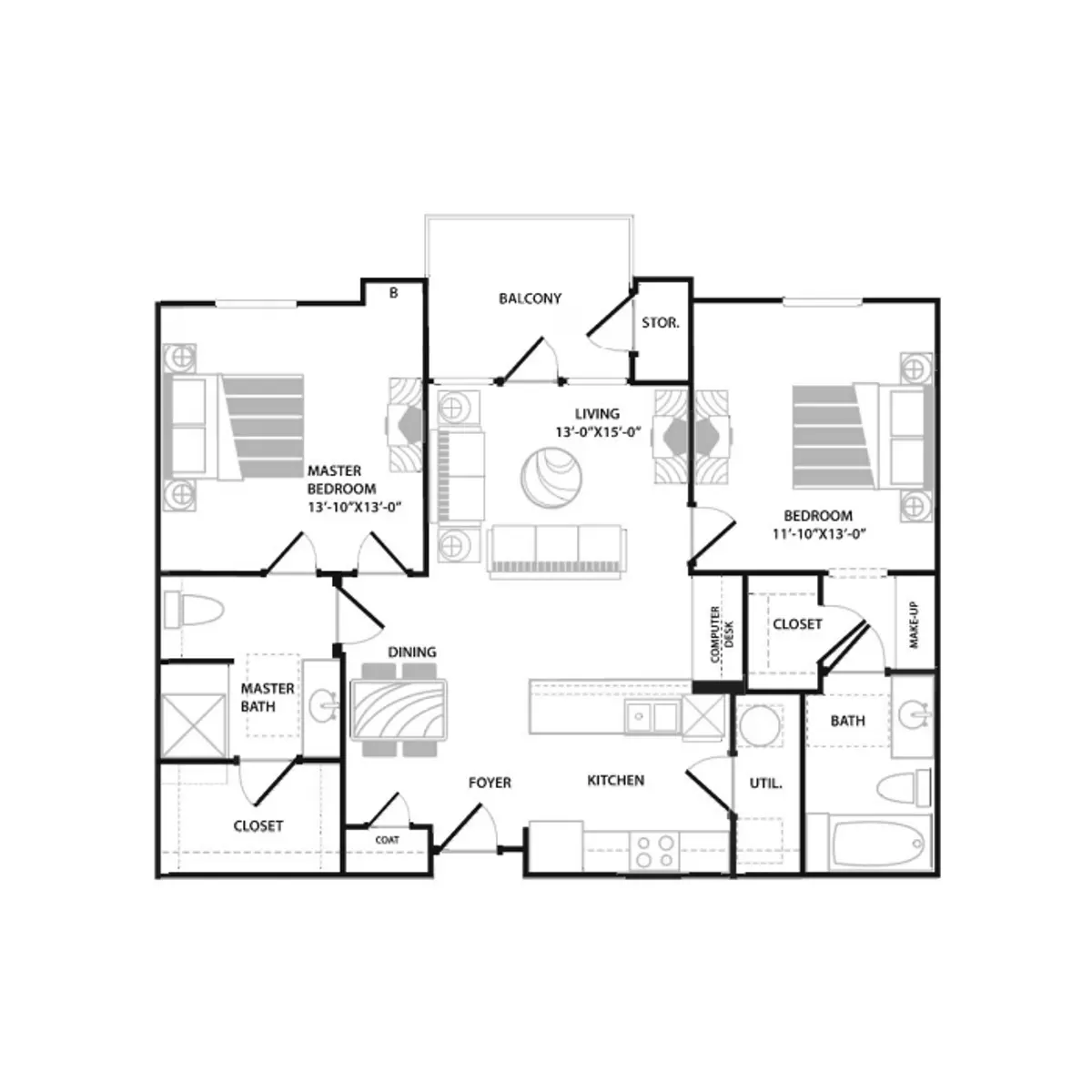 Peachtree Senior - Diagram, Floor Plan, Chart