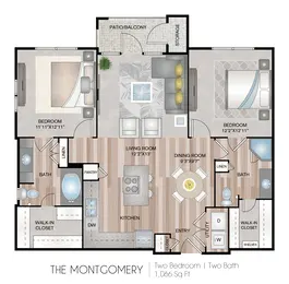 The Montgomery | 2 Bed | 2 Bath | 22A-Renovated