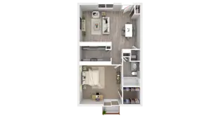 1bed, 1bath