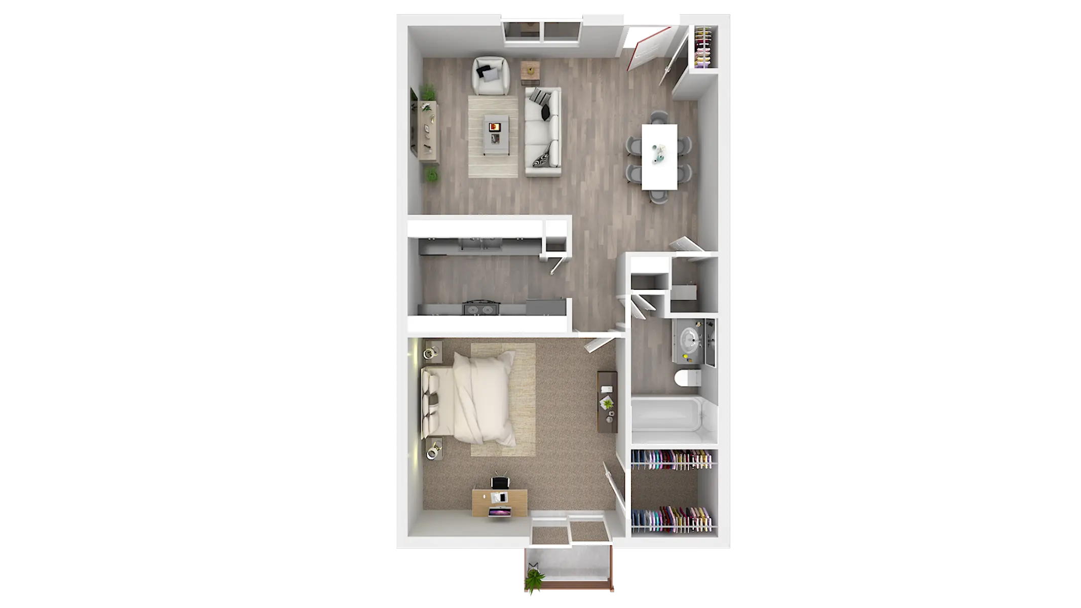 Landmark Apartments - Indoors, Interior Design, Furniture