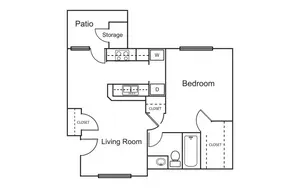 1 Bedroom / 1 Bath