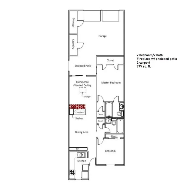 Oaks Branch Apartments - Diagram