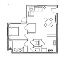 One bedroom