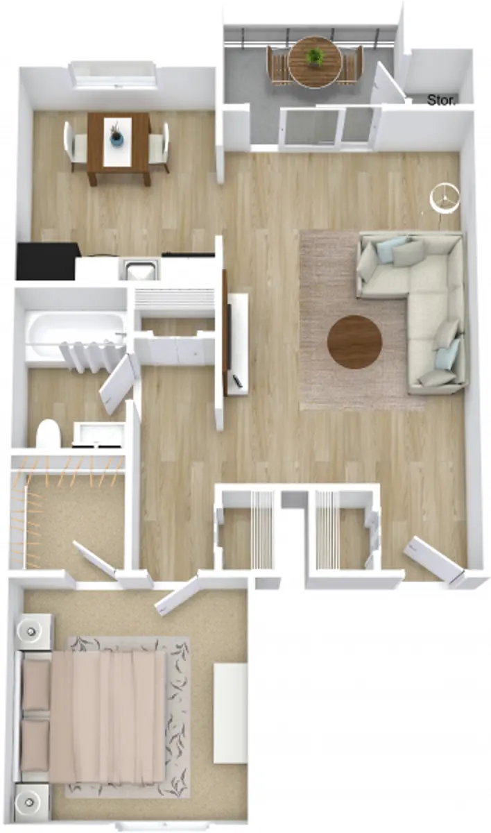 one bedroom apartment for rent