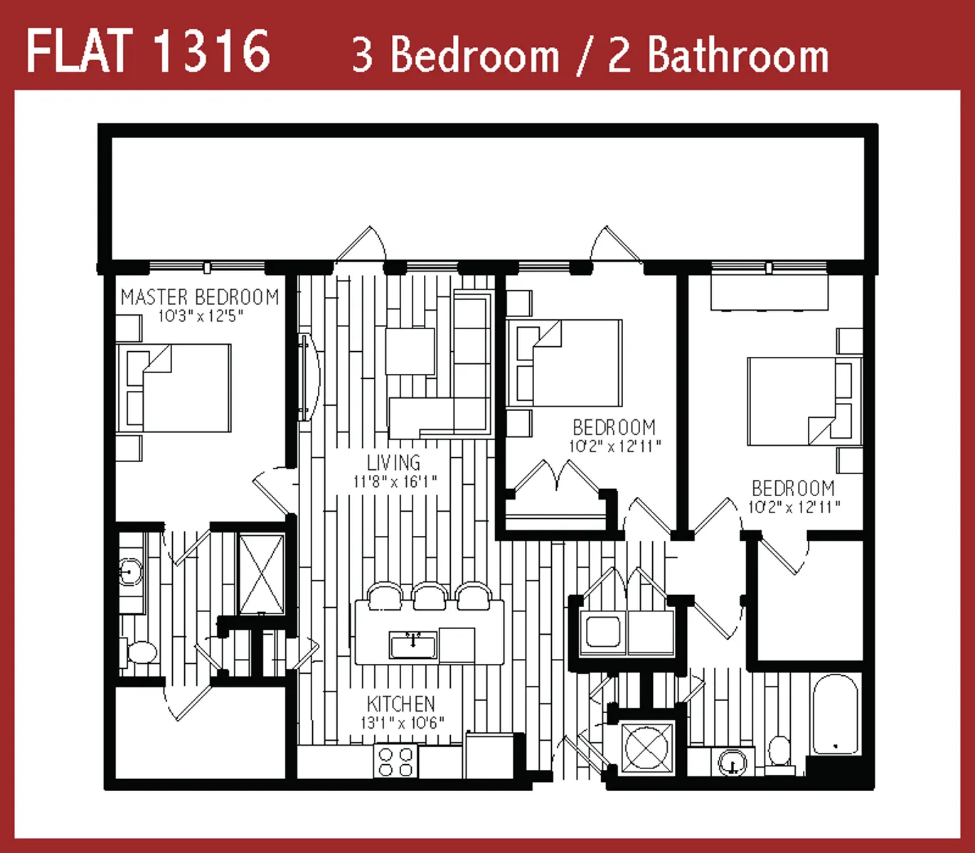 The Flats at Avalon Park Wesley Chapel - Diagram, Floor Plan, Chart